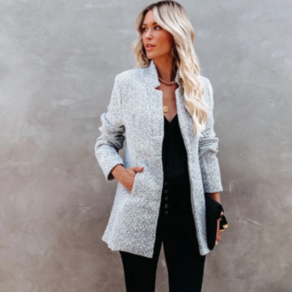 Grey top coat